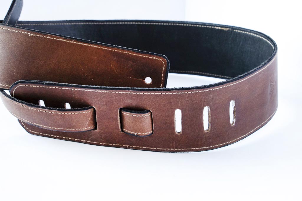 Brown & Black Reversible Guitar Strap