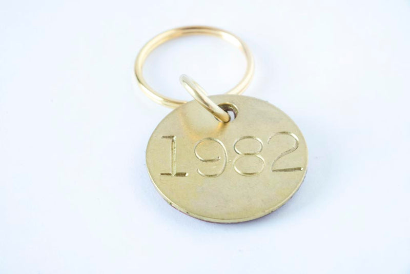 Brass & Leather Keychain - Moody's Leather Co. 