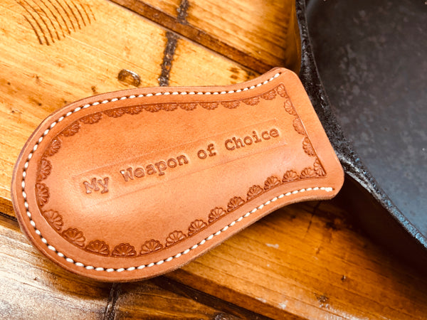 Cast Iron Skillet Handle Covers - Moody's Leather Co. 